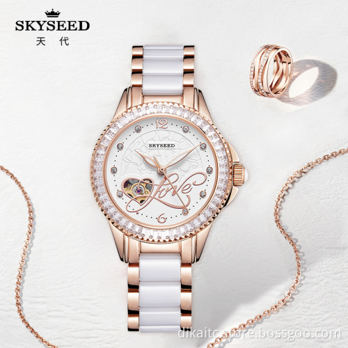 SKYSEED Butterfly Love Flower Automatic Mechanical